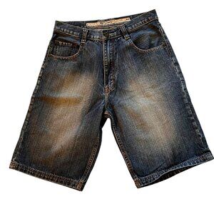 Pepe Jeans Denim Shorts AA Size 18 Youth Distressed 5 Pockets medium wash